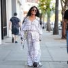 Christina Milian (enceinte) se promène dans les rues de Studio City. Le 24 novembre 2019.