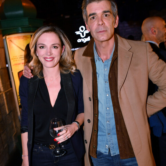 Exclusif - Vicky Bogaert, Xavier de Moulins - Soirée de lancement du vélo électrique "Angell" par M. Simoncini au Bridge sous le pont Alexandre III à Paris le 19 novembre 2019.© Rachid Bellak/Bestimage