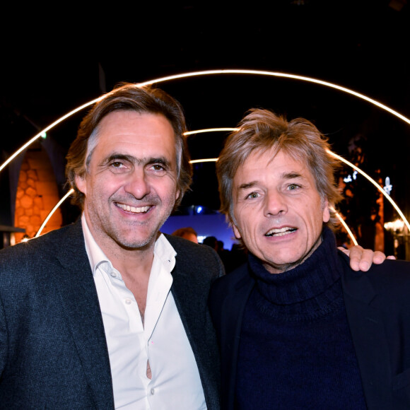 Exclusif - Emmanuel Chain et Guy Lagache - Soirée de lancement du vélo électrique "Angell" par M. Simoncini au Bridge sous le pont Alexandre III à Paris le 19 novembre 2019.© Rachid Bellak/Bestimage