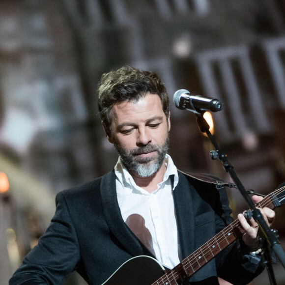 Exclusif - Christophe Maé - Enregistrement de l'émission "Rendez-vous avec Julien Clerc" au Théâtre du Châtelet à Paris, qui sera diffusée le 29 novembre sur France 3. Le 24 octobre 2019. © Cyril Moreau / Bestimage