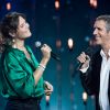 Exclusif - Julien Clerc et sa fille Vanille - Enregistrement de l'émission "Rendez-vous avec Julien Clerc" au Théâtre du Châtelet à Paris, qui sera diffusée le 29 novembre sur France 3. Le 24 octobre 2019. © Cyril Moreau / Bestimage