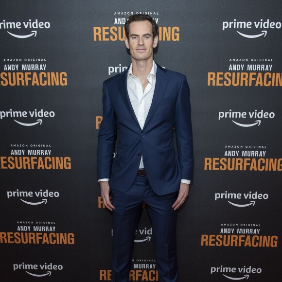 Andy Murray à la projection de son documentaire d'Amazon Prime Vidéo "Andy Murray Resurfacing" à Londres, le 25 novembre 2019.