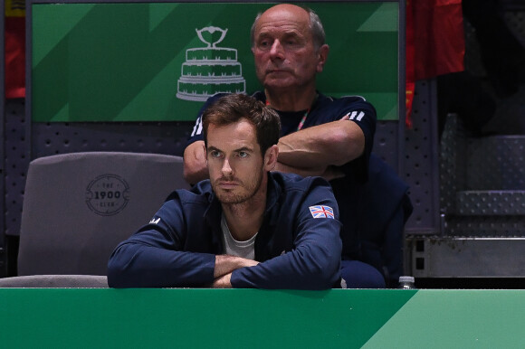 Andy Murray - Angleterre - Demi-finales de la Coupe Davis à Madrid - L'Espagne rejoint le Canada en finale - Madrid le 23 Novembre 2019.