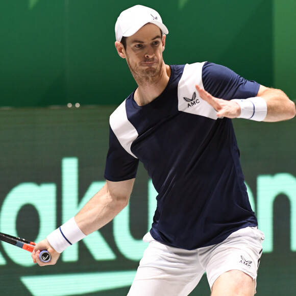 Le britannique Andy Murray face au hollandais Tallon Griekspoor pendant la Coupe Davis à Madrid, le 20 novembre 2019. © Chryslene Caillaud / Panoramic / Bestimage