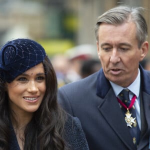 Le prince Harry, duc de Sussex, et Meghan Markle, duchesse de Sussex, assistent au 'Remembrance Day', une cérémonie d'hommage à tous ceux qui sont battus pour la Grande-Bretagne, à Westminster Abbey, le 7 novembre 2019.