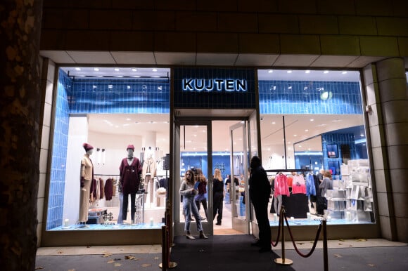 Exclusif - Inauguration de la boutique flagship "Kujten" (marque française spécialisée dans le cachemire), située avenue Victor Hugo à Paris, le 27 novembre 2019. © Rachid Bellak/Bestimage