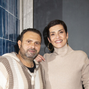 Exclusif - Cristina Cordula et Jean-Marc Fellous lors de l'inauguration de la boutique flagship "Kujten" (marque française spécialisée dans le cachemire), située avenue Victor Hugo à Paris, le 27 novembre 2019. © Jack Tribeca/Bestimage