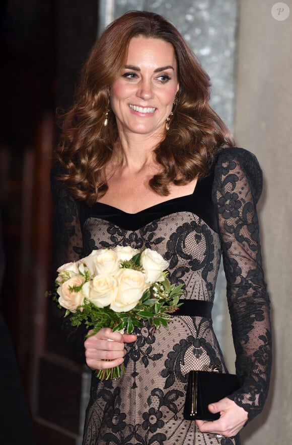 Kate Middleton, duchesse de Cambridge, à la soirée caritative "The Royal Variety Performance" à Londres, le 18 novembre 2019.
