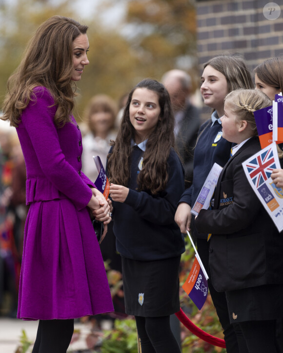 Kate Middleton, marraine des hôpitaux pour enfants d'Est-Anglie, visite le nouvel hôpital de l'organisme de bienfaisance " The Nook " le vendredi 15 novembre, à Norwich dans le Norfolk.