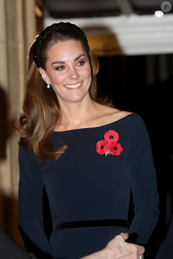 Kate Middleton, duchesse de Cambridge - La famille royale assiste au Royal British Legion Festival of Remembrance au Royal Albert Hall à Kensington, Londres, le 9 novembre 2019.