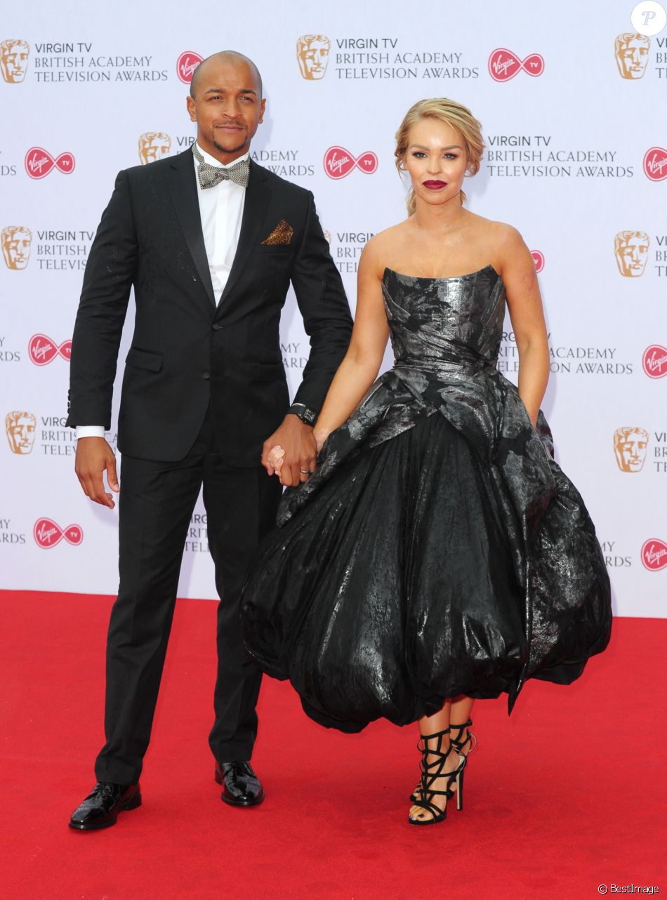Katie Piper et son mari Richard Sutton - Cérémonie des Virgin TV BAFTA Televison Awards 2017 à Londres. Le 14 mai 2017.