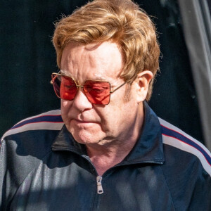 Elton John arrive sur le tournage du "Jimmy Kimmel Live". Los Angeles. Le 15 octobre 2019. @Bauer-Griffin/Splash News/ABACAPRESS.COM