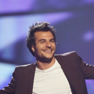 Le chanteur français Amir lors des répétitions du concours de l'Eurovision 2016 à Stockholm le 13 mai 2016.