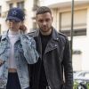 Exclusif - Liam Payne et sa compagne Maya Henry arrivent chez Webedia à Levallois-Perret, le 19 novembre 2019.
