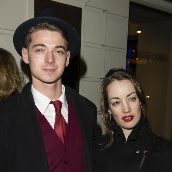 Léonard Trierweiler et Juliette Besson - Le magazine Luxsure fête ses 10 ans dans les ateliers "Mériguet-Carrère" à Paris le 21 mars 2018. © Pierre Perusseau/Bestimage