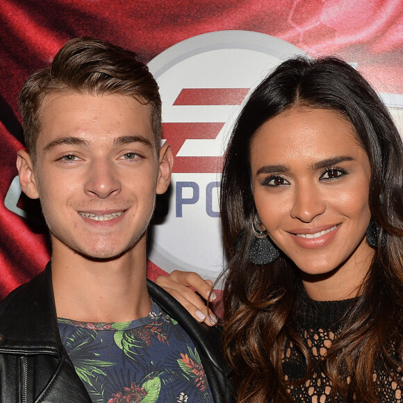 Léonard Trierweiler et Leila Ben Khalifa - Soirée pour le lancement du jeu vidéo " FIFA 17" au Cercle Cadet à Paris le 26 septembre 2016. © Veeren/Bestimage