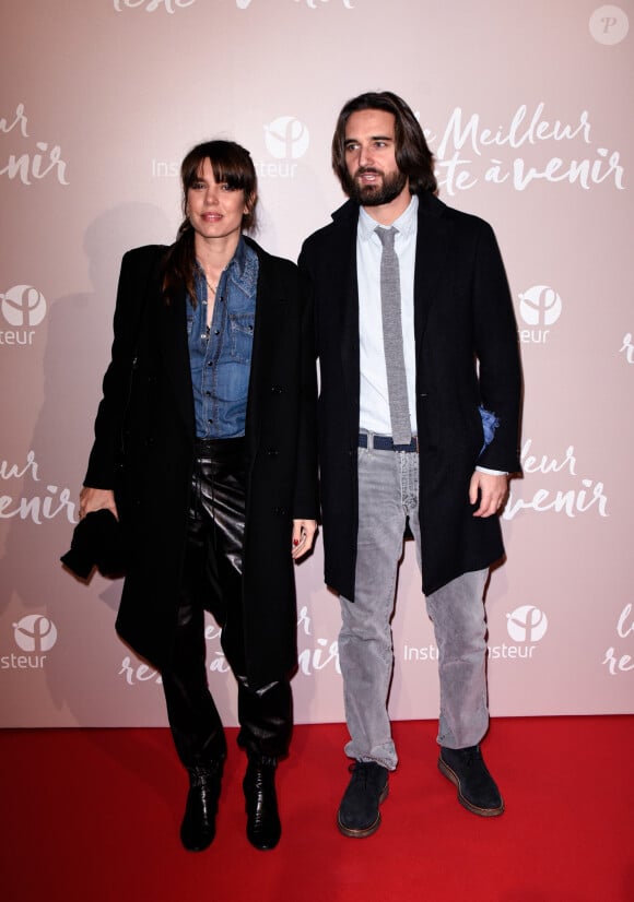 Charlotte Casiraghi et son mari Dimitri Rassam - Avant-première du film "Le Meilleur reste à venir" de M. Delaporte et A. de La Patellière au cinéma Le Grand Rex à Paris, le 2 décembre 2019. © Federico Pestellini / Panoramic / Bestimage