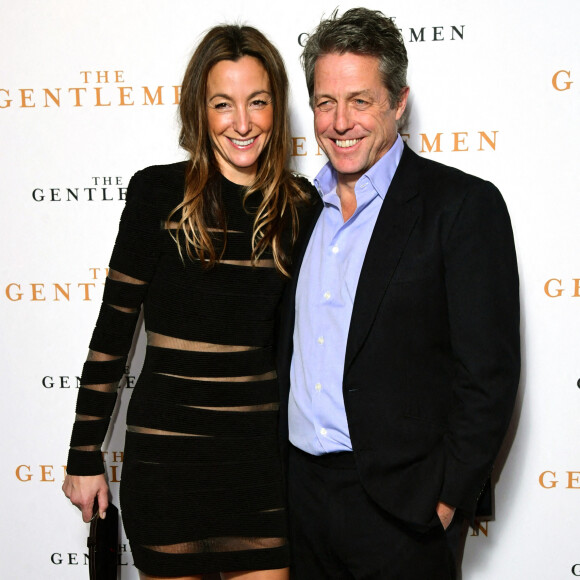 Anna Eberstein et Hugh Grant - Avant-première du film "The Gentlemen" à Londres le 3 décembre 2019.