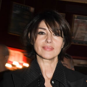 Exclusif - Monica Bellucci - People à la première du spectacle de Stéphane Bern, "Vous n'aurez pas le dernier mot" au Théâtre Montparnasse à Paris. Le 14 octobre 2019 © Coadic Guirec / Bestimage