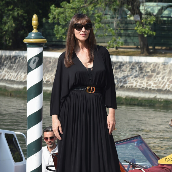 Monica Bellucci arrive à l'hôtel Excelsior en marge du 76ème festival du film de Venise, la Mostra, sur le Lido de Venise, Italie, le 30 août 2019.