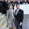 Le Prince Guillaume de Luxembourg et son epouse la comtesse Stephanie de Lannoy - Mariage de L'archiduc Christoph d'Autriche et de Adelaide Drape-Frisch a la Basilique Saint-Epvre de Nancy, France le 29 Decembre 2012.