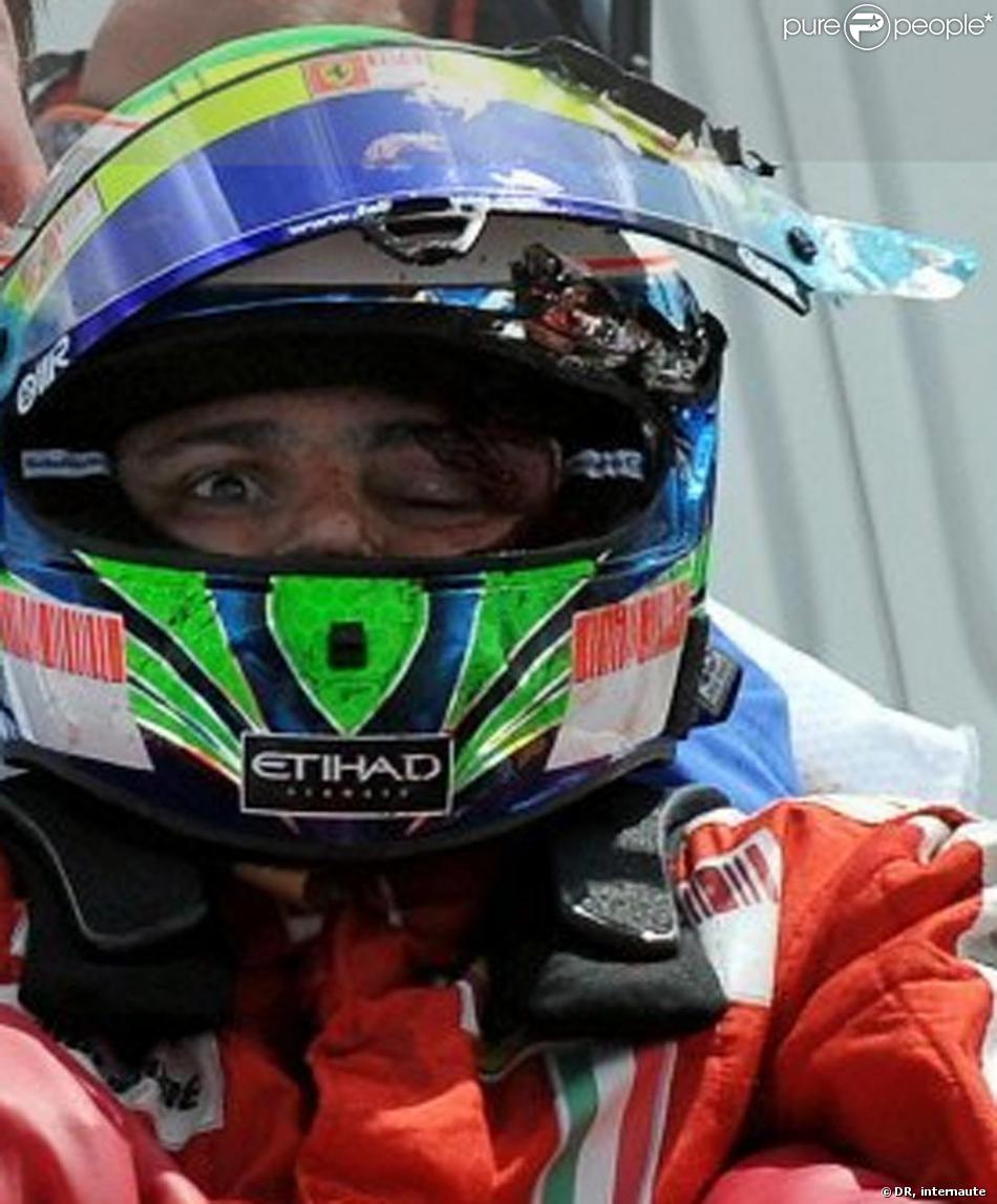 felipe massa sorti de sa voiture juste