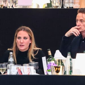 Benoit Magimel et sa femme Margot Pelletier - Tribunes du Jumping Longines Masters de Paris à Villepinte, le 7 décembre 2019. © Gwendoline Le Goff / Panoramic / Bestimage