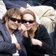 Bixente Lizarazu et Claire Keim- Finale de Roland Garros, le 7 juin 2009 à Paris.