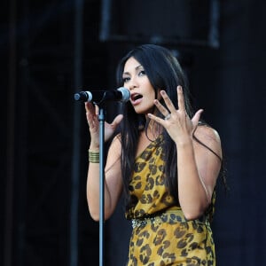 Anggun - Concert "SOS Racisme" au Champ de Mars. Le 14 juillet 2011. @Nicolas Briquet/ABACAPRESS.COM