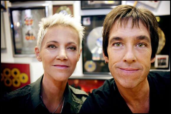 Marie Fredriksson et Per Gessle célèbrent les 20 ans du groupe Roxette. Stockholm. Le 15 octobre 2006.