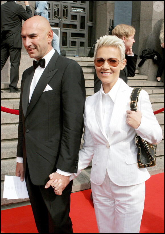 Marie Fredriksson et son époux Micke Boylos - Cérémonie du Polar Music Price à Stockholm. Le 22 mai 2006.
