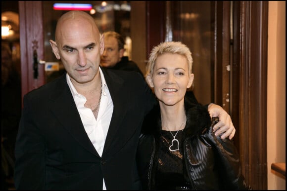 Marie Fredriksson et son mari Micke Bolyos au théâtre Vasa. Stockholm. Le 19 janvier 2006.