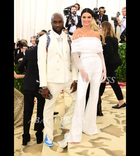 Virgil Abloh et Kendall Jenner au Met Gala 2018 à New York. Le 7 mai 2018.