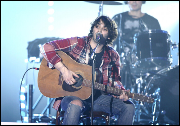 Damien Saez aux Victoires de la Musique au Zénith de Paris le 28 février 2009.