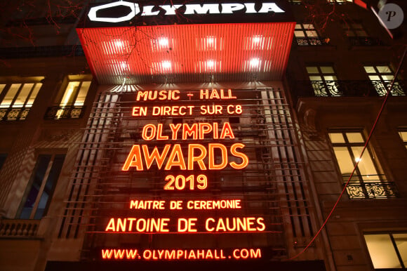 Exclusif - Illustration lors de la cérémonie de la 1ère édition des "Olympia Awards" (cérémonie récompensant des artistes de la musique et de l'humour, présentée par A. de Caunes) à l'Olympia. Paris, le 11 décembre 2019. © Gorassini-Tribeca/Bestimage