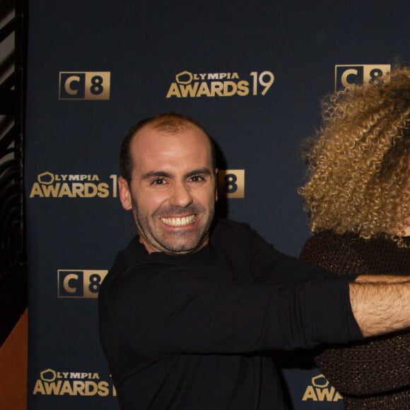 Exclusif - Trois Cafés Gourmands (Mylène Madrias, Sébastien Gourseyrol et Jérémy Pauly - révélation musicale de l'année) dans la press room de la 1ère édition des "Olympia Awards", cérémonie récompensant des artistes de la musique et de l'humour, présentée par A. de Caunes à l'Olympia. Paris, le 11 décembre 2019. © Tribeca-Gorassini/Bestimage