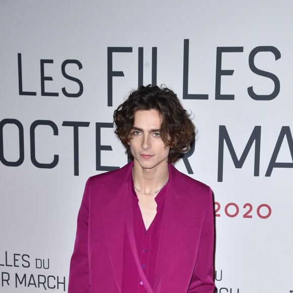 Timothée Chalamet à la première du film "Les filles du Docteur March" au cinéma Gaumont-Marignan à Paris, le 12 décembre 2019. © Giancarlo Gorassini/Bestimage