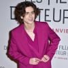 Timothée Chalamet à la première du film "Les filles du Docteur March" au cinéma Gaumont-Marignan à Paris, le 12 décembre 2019. © Giancarlo Gorassini/Bestimage