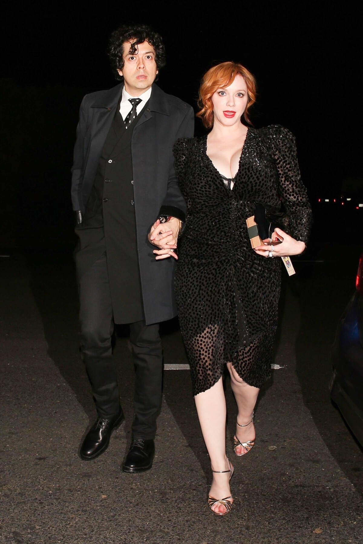 Photo Christina Hendricks Et Son Mari Geoffrey Arend Sont Allés Faire La Fête à Brentwood Le 