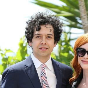Christina Hendricks et son mari Geoffrey Arend au Festival de Cannes en mai 2014, lors du photocall du film "Lost River".
