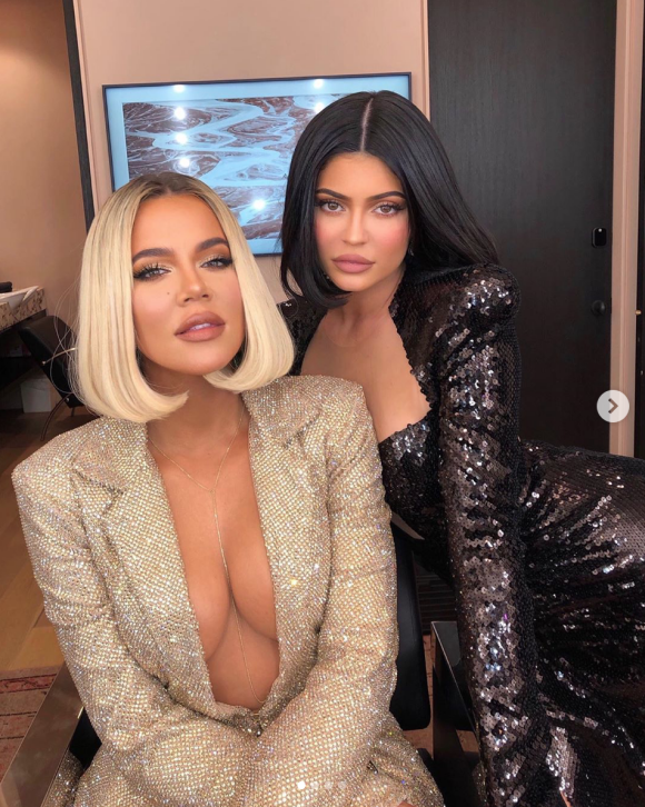 Khloé Kardashian et Kylie Jenner ont assisté à la soirée d'anniversaire de Diddy. Los Angeles, le 14 décembre 2019.