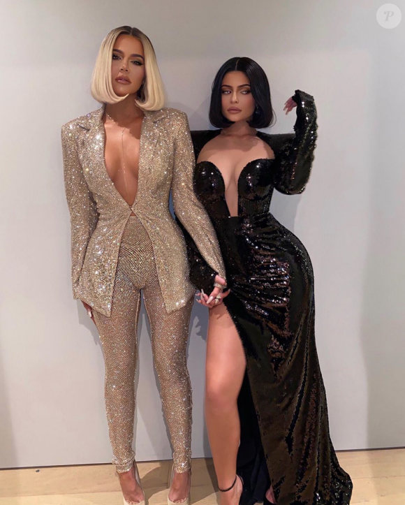 Khloé Kardashian et Kylie Jenner ont assisté à la soirée d'anniversaire de Diddy. Los Angeles, le 14 décembre 2019.