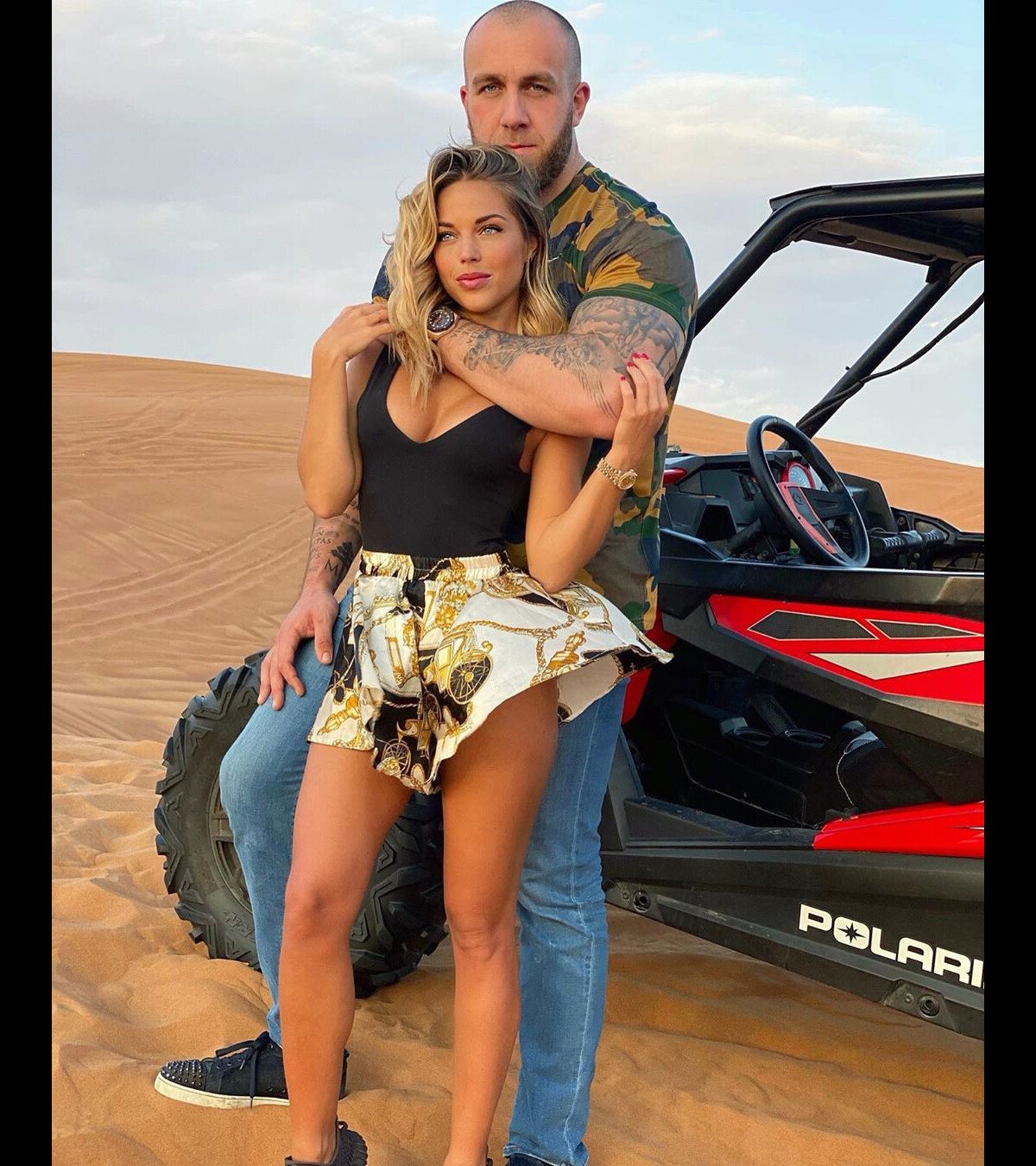 Photo : Maddy Burciaga avec son compagnon GMK à Dubaï, le 15 décembre 2019,  sur Instagram - Purepeople