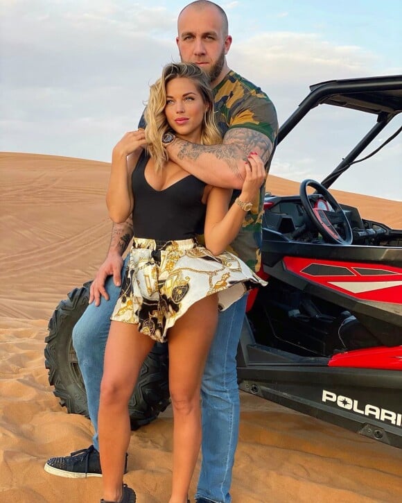 Maddy Burciaga avec son compagnon GMK à Dubaï, le 15 décembre 2019, sur Instagram