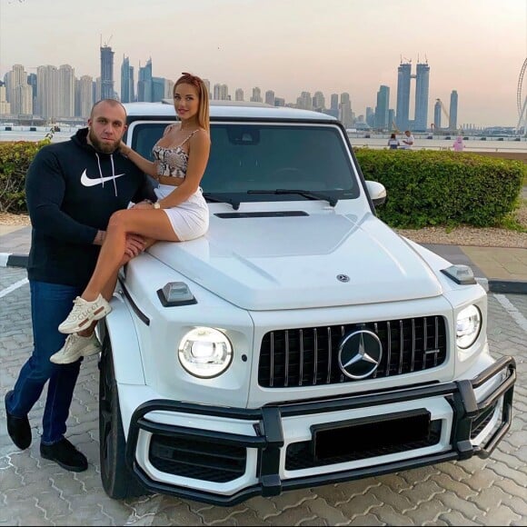 Maddy Burciaga en couple avec GMK, le 3 décembre 2019, photo prise à Dubaï