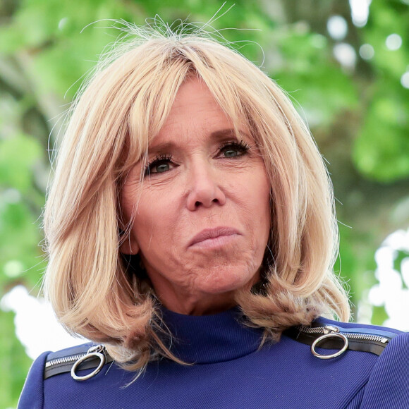 Brigitte Macron lors de la réunion des ministres de l'éducation en marge du G7 au centre international d'études pédagogiques à Sèvres le 4 juillet 2019. © Stéphane Lemouton / Bestimage