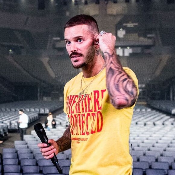 M. Pokora en répétitions à l'AccorHotels Arena, à Paris, avant son concert du mardi 26 novembre 2019.