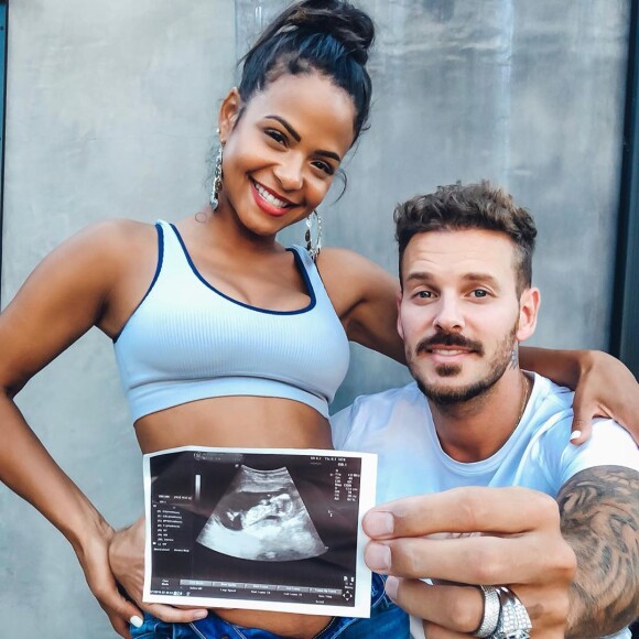 Christina Milian et M. Pokora annoncent l'arrivée d'un futur bébé sur Instagram. Juillet 2019.