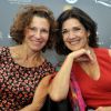 Sylvie Flepp et Anne Canovas lors du 12e festival Les Hérault du Cinéma et de la Télévision au Cap d'Agde, le 18 juin 2015
