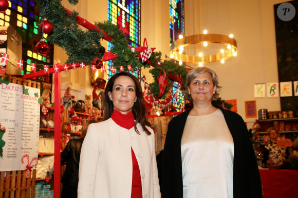 La Princesse Marie du Danemark, accompagnée du pasteur Selma Ravn, a ouvert le marché de Noel de l'église danoise de Paris le 29 Novembre 2019 . © Jacovides-Borde-Moreau / Bestimage